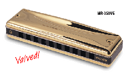 Suzuki Promaster Valved Gold Harmonicas MR-350VG harmonica