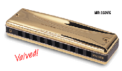 Suzuki Promaster Valved G Harmonica - Professional Diatonic Harmonica With Valve System